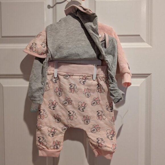 NWT Baby Girls' Disney Minnie Mouse 4pc set - Light Pink 6-9 month Gift Set - Picture 5 of 8